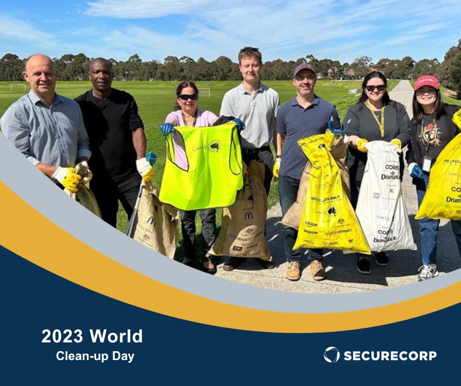 Securecorp team on World clean-up day